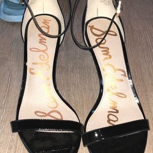 Sam Edelman black patent leather heels
